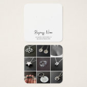 Eenvoudige, minimalistische Kaart voor het oormerk (Voorkant /achterkant)