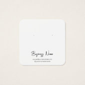 Eenvoudige, minimalistische Kaart voor het oormerk (Voorkant)