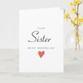 Eenvoudige minimalistische Kaart voor mijn zuster, (Gele Bloem)