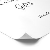 Eenvoudige minimalistische kaarten en cadeautjes poster (Hoek)