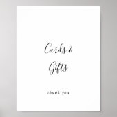Eenvoudige minimalistische kaarten en cadeautjes poster (Voorkant)