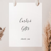 Eenvoudige minimalistische kaarten en cadeautjes poster