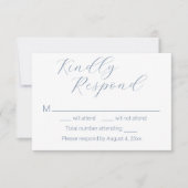 Eenvoudige minimalistische Kaarten met een blauwe  (Voorkant)