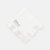 Eenvoudige minimalistische kalligrafie 60ste verja servet (Hoek)