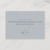 Eenvoudige minimalistische kalligrafie QR-code RSV Informatiekaartje (Achterkant)