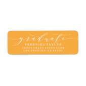 EENVOUDIGE MINIMALISTISCHE KALLIGRAFIE RETOURADRES ETIKET (Voorkant)