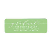 EENVOUDIGE MINIMALISTISCHE KALLIGRAFIE RETOURADRES ETIKET (Voorkant)