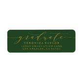 EENVOUDIGE MINIMALISTISCHE KALLIGRAFIE RETOURADRES ETIKET (Voorkant)