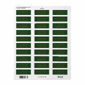 EENVOUDIGE MINIMALISTISCHE KALLIGRAFIE RETOURADRES ETIKET (Full Sheet)