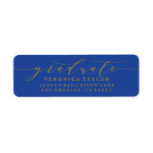 EENVOUDIGE MINIMALISTISCHE KALLIGRAFIE RETOURADRES ETIKET (Voorkant)