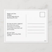 Eenvoudige minimalistische kerst familie foto coll feestdagenkaart (Achterkant)