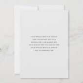 Eenvoudige minimalistische kerstfeestkaart feestdagenkaart (Achterkant)