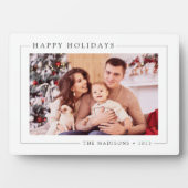 Eenvoudige minimalistische kerstfoto fotoplaat (voorkant)