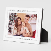 Eenvoudige minimalistische kerstfoto fotoplaat (Zijkant)