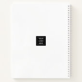 Eenvoudige Minimalistische Kleurnaam | Aangepast L Notitieboek (Achterkant)