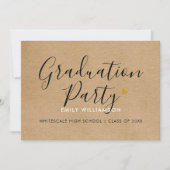 Eenvoudige Minimalistische Landelijke Script Afstu Kaart (Voorkant)