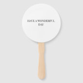 Eenvoudige minimalistische liefde Set van fans Handwaaier (Achterkant)