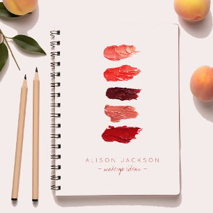Eenvoudige minimalistische lippenstift kleuren swa notitieboek