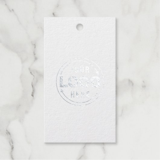 Eenvoudige minimalistische Logo Business Prijs Cadeaulabels (Voorkant)