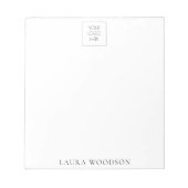 Eenvoudige minimalistische Logo-laptop Notitieblok (Voorkant)