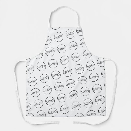 Eenvoudige minimalistische logo Modern Promotional Schort (Voorkant)