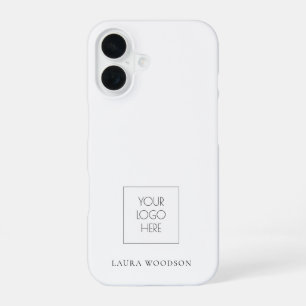 Eenvoudige Minimalistische Logo Naam  iPhone 16 Hoesje