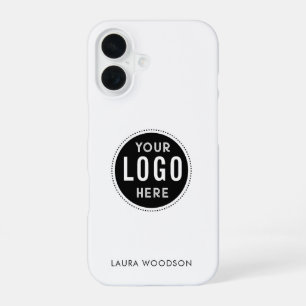 Eenvoudige Minimalistische Logo Naam iPhone 16 Hoesje