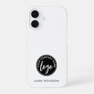 Eenvoudige Minimalistische Logo Naam iPhone 16 Hoesje