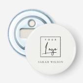 Eenvoudige, minimalistische Logo voor speciale act Button Flesopener (Voorkant)