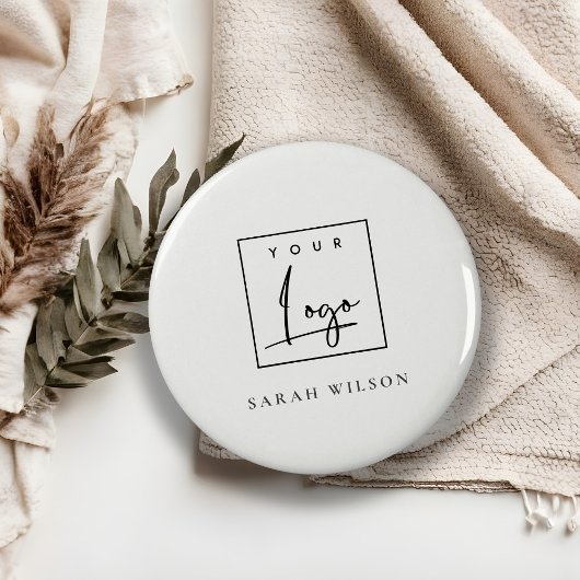 Eenvoudige, minimalistische Logo voor speciale act Button Flesopener