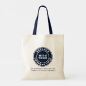 Eenvoudige, minimalistische Logo voor speciale act Tote Bag (Achterkant)