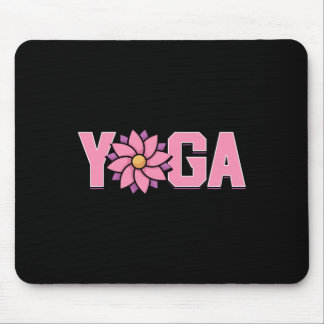 Eenvoudige Minimalistische Lotus Bloem Yoga Muismat