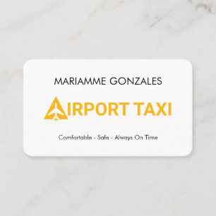 Eenvoudige Minimalistische Luchthaventaxi Visitekaartje
