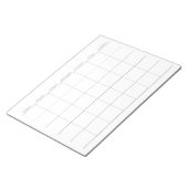 Eenvoudige minimalistische maandelijkse planner notitieblok (Schuin)