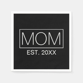 Eenvoudige minimalistische mama typografie | Papie Servet