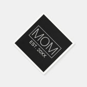 Eenvoudige minimalistische mama typografie | Papie Servet (Hoek)