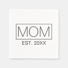Eenvoudige minimalistische mama typografie | Papie Servet