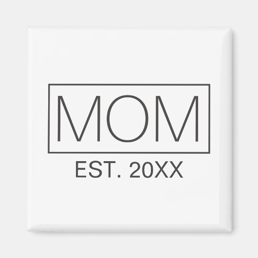 Eenvoudige minimalistische mams Typografie | Magne Magneet (Voorkant)