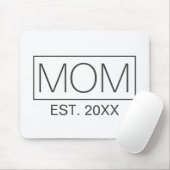 Eenvoudige minimalistische mams Typografie | MUISM Muismat (Met muis)