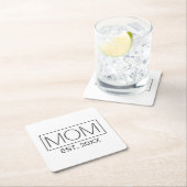 Eenvoudige minimalistische mams Typografie | Onder Kartonnen Onderzetters (Insitu)