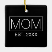 Eenvoudige minimalistische mams Typografie | ORNAM Keramisch Ornament (Voorkant)