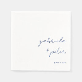 Eenvoudige minimalistische marine blauw moderne br servet