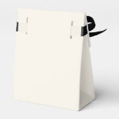 Eenvoudige minimalistische marine blauwe bruiloft bedankdoosjes (Achterkant)