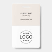 Eenvoudige Minimalistische Medewerker Personeels-I Badge (Achterkant)