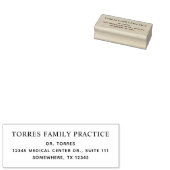 Eenvoudige minimalistische medische professional rubberstempel (Gestempeld)