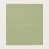 Eenvoudige minimalistische mintgroene trouwplaatsk kaart (Binnenkant ongevouwen)