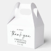 Eenvoudige Minimalistische & Moderne Bruiloft Bedankdoosjes (Voorkant)