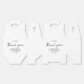 Eenvoudige Minimalistische & Moderne Bruiloft Bedankdoosjes (Ongevouwen)