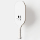 Eenvoudige minimalistische moderne chique monogram pickleball paddle (Links)