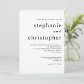 Eenvoudige minimalistische moderne chique script f kaart (Staand voorkant)